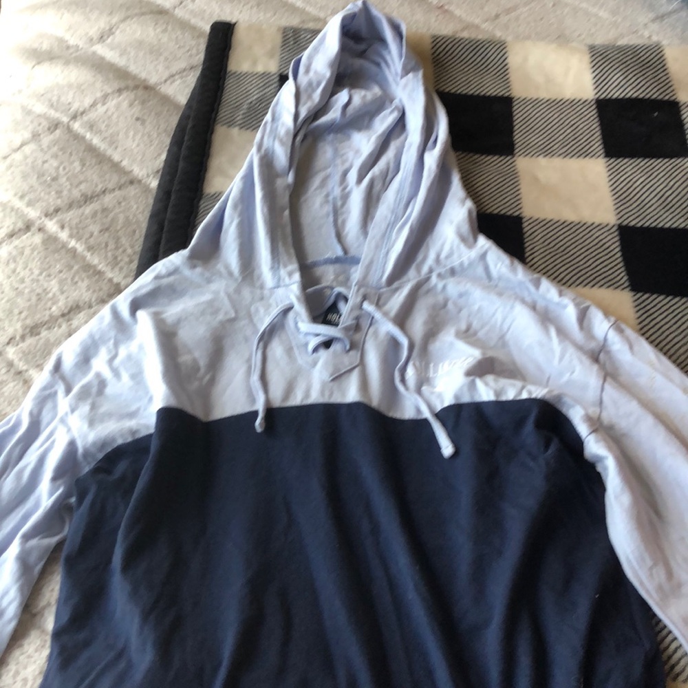 Blue Hollister hoodie
